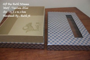 Jual Gift Box-kotak kado-batik76-motif batik truntum silver 6