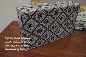 Jual Gift Box-kotak kado-batik76-sidomukti coklat 1