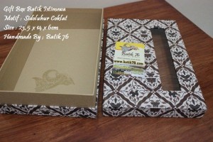Jual Gift Box-kotak kado-batik76-sidomukti coklat 6