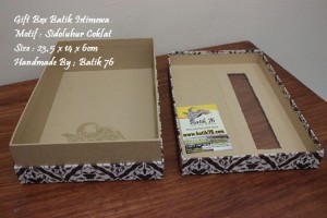 Jual Gift Box-kotak kado-batik76-sidomukti coklat 8