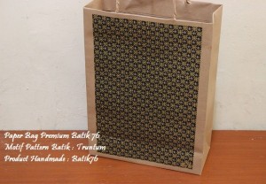 Paper bag-Tas kertas batik76-Truntum hitam emas 8
