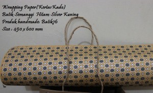 Semanggi kuning hitam silver-kertas kado batik-wrapping paper-bungkus kado 8