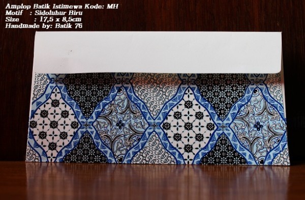 Amplop Bati-motif Sidoluhur Biru-batik76 9
