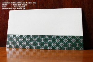 amplop batik-motif TRUNTUM HIJAU -envelope batik-batik envelope-batik76 4
