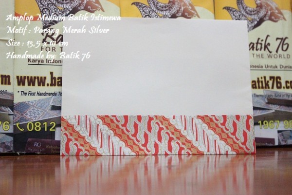 Parang Merah Silver – Amplop Medium Batik Istimewa-envelope-motif Batik 11
