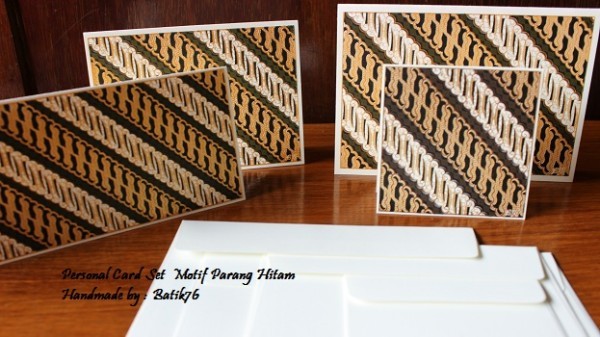 Personal Card Set-motif Batik  Parang Hitam-batik76 4