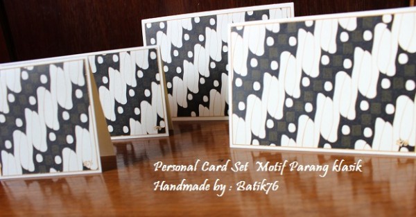Personal Card Set-motif Batik Parang Klasik -batik76 2