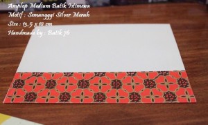 semanggi silver merah - amplop medium batik istimewa-envelope-motif batik 76 1