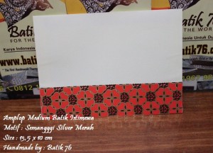 semanggi silver merah - amplop medium batik istimewa-envelope-motif batik 76 13